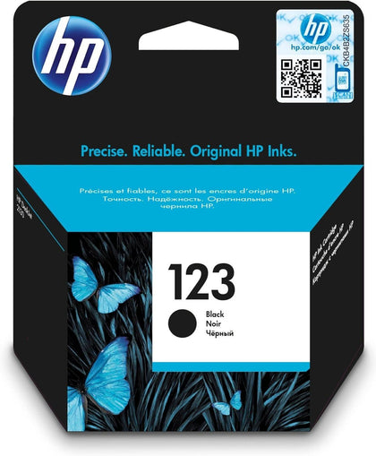 Hp 123 Ink Cartridge Set, Black - F6V17Ae & Tri-Color - F6V16Ae - eBuy UAE