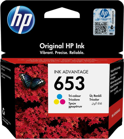 HP 653 Tri-color Original Ink Advantage Cartridge - eBuy UAE