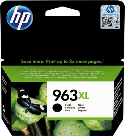 Hp 963XL High Yield Black Original Ink Cartridge 3Ja30Ae Works With Hp Officejet Pro 9010, 9013, 9020, 9023 Printers, XL - eBuy UAE