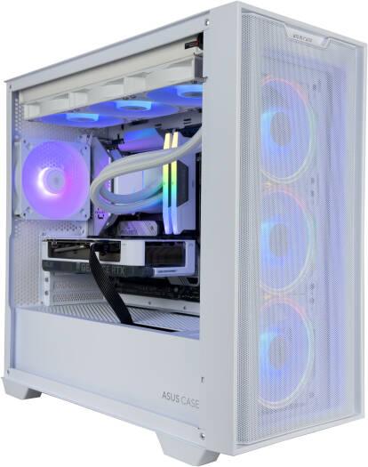 Snowstorm Gaming PC - AMD Ryzen 7 8700F 8 Cores 16 Threads, NVIDIA RTX 4070 12GB, 16GB DDR5 RAM 5600MHz, 1TB SSD Gen 4, 650W 80 PLUS PSU, 240mm Liquid CPU Cooler, Wi+Fi + BT - eBuy UAE