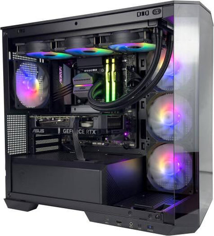 Cyber Gaming PC - Intel Core i7-14700K 20 Cores 28 Threads, NVIDIA RTX 4060 TI 8GB, 16GB DDR5 RAM 5600MHz, 1TB SSD Gen 4, 650W 80 PLUS PSU, 360mm Liquid Cooler - eBuy UAE