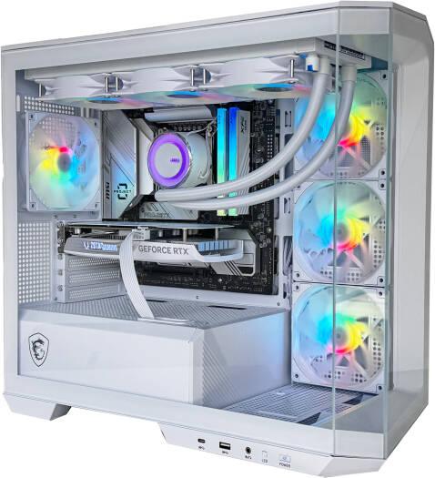 Cyber Gaming PC - Intel Core i7-14700K 20 Cores 28 Threads, NVIDIA RTX 4070 12GB, 16GB DDR5 RAM 5600MHz, 1TB SSD Gen 4, 650W 80 PLUS PSU, 360mm Liquid Coole - eBuy UAE