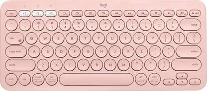Logitech K380 Bluetooth Keyboard, English Arabic Layout, Qwerty, Pink | 920-010071 - eBuy UAE
