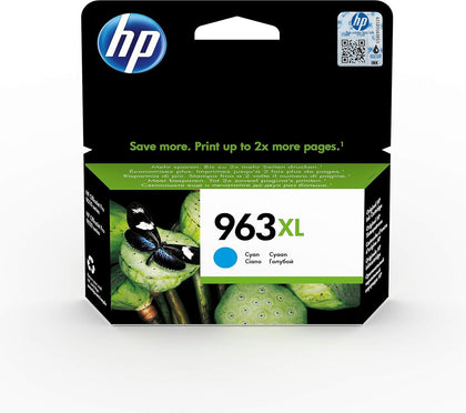 Hp 963Xl High Yield Cyan Original Ink Cartridge 3Ja27Ae Works With Hp Officejet Pro 9010, 9013, 9020, 9023 Printers, Xl - eBuy UAE