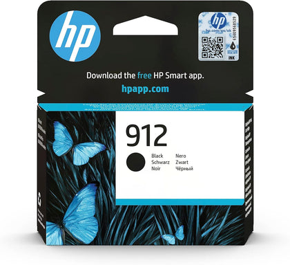 HP 3YL80AE Standard 912 Black Original Ink Cartridge Works With Officejet Pro 8023, 8013 Printers, Black - eBuy UAE