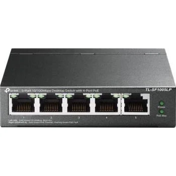 TP-Link TL-SF1005LP Desktop Switch w/4-Port PoE, 5-10/100 Mbps RJ45, 41W power, 1Gbps capacity, IEEE 802.3af, 250m Poe, Plug&Play | TL-SF1005LP (UN) - eBuy UAE
