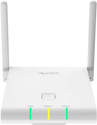 Yealink W90B DECT IP Multi-Cell Base Station, Support for up to 2500 DECT Calls, 60 Base Stations & 250 Handsets Support, Up to 250 SIP Accounts, White | W90B - eBuy UAE