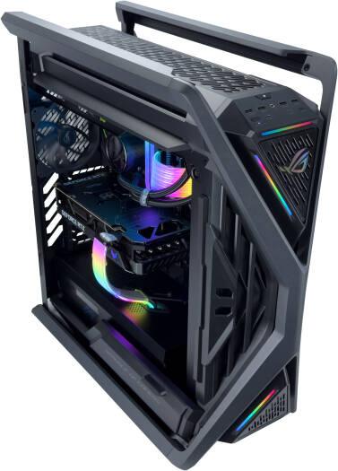 ASUS ELITE Gaming PC - AMD Ryzen 9 9950X3D 16 Cores 32 Threads, NVIDIA RTX 5090 32GB, 64GB DDR5 RAM 6000MHz, 1TB SSD Gen 5, 1000W 80 Plus PSU, 360mm Liquid Cooler, Wi-Fi + BT, Powered by ASUS - eBuy UAE