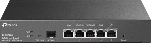 TP-Link TL-ER7206 Multi-WAN Safe Stream Gigabit, VPN Router, 1 GbE SFP WAN, 5 GbE RJ45, Highly Secure VPN, Omada SDN Router | TL-ER7206 - eBuy UAE
