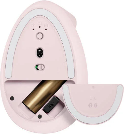 Logitech Lift Vertical Ergonomic Mouse, Logi Bolt USB Receiver, 4000 DPI Sensitivity, Multi-OS Compatibility, 10m Range, 2 Year Battery Life, Quiet Clicks & Smartwheel, Pink | 910-006478 - eBuy UAE