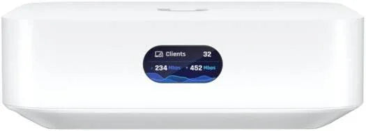 Ubiquiti UniFi Express AP, WiFi 6 (2x2 MIMO), 0.96" LCM Display, 1x GbE RJ45 WAN & LAN Port, Up to 2.4 Gbps, 5.15 dBi Antenna Gain, White | UX - eBuy UAE