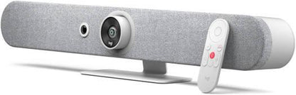 Logitech Rally Bar Mini All-in-One Webcam, Video Bar for Medium Rooms, Up to 4k Display Resolution, PTZ Camera, AI Viewfinder, Zoom/Tilt/Pan, White - eBuy UAE
