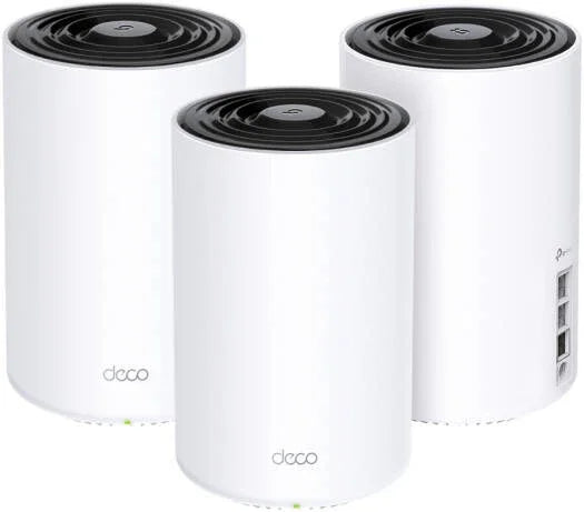 TP-Link Deco X80 AX6000 Whole Home WiFi 6 Mesh Gateway, Built-in 5G+ Modem, 2.5G Internet Port, 4G VoLTE / 5G Fixed-Line,Connect Up to 200 Devices, HomeShield Security, Pack of 3, White | Deco X80-5G - eBuy UAE
