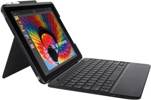 Logitech Slim Combo Case With Detachable Backlit Bluetooth Keyboard For iPad 5th & 6th Gen (UK Version) - Black | 920-009047 - eBuy UAE
