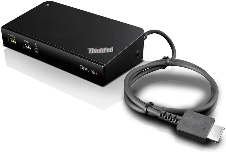 Lenovo ThinkPad OneLink+ Dock, Port Replicator, Up to 4K Video Output, Gigabit Ethernet 10/100/1000, 90 Watt, Black | 40A40090UK - eBuy UAE