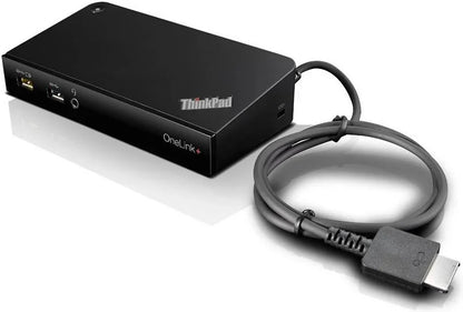 Lenovo ThinkPad OneLink+ Dock, Port Replicator, Up to 4K Video Output, Gigabit Ethernet 10/100/1000, 90 Watt, Black | 40A40090UK - eBuy UAE