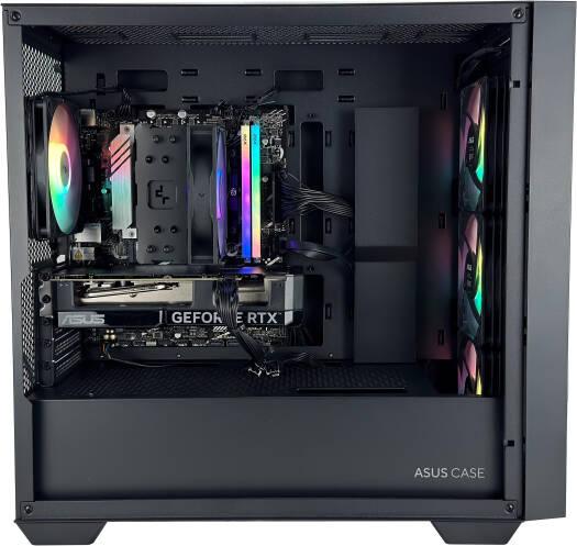 POWERMICRO Gaming PC With RTX 4060 - AMD Ryzen 5 8400F 6 Cores 12 Threads, ASUS NVIDIA RTX 4060 8GB, 32GB DDR5 RAM 6000MHz, 1TB SSD Gen 4, 650W 80 PLUS PSU, Tower CPU Cooler, Windows 11 Pro - eBuy UAE