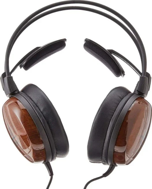 Audio Technica Audiophile Closed Back Dynamic Wooden Headphone, 5-42000 Hz Frequency Range, 2000 mW Input Power, 43 Ohms Impedance, 3.0m Cable, Brown | ATH-W1000Z - eBuy UAE