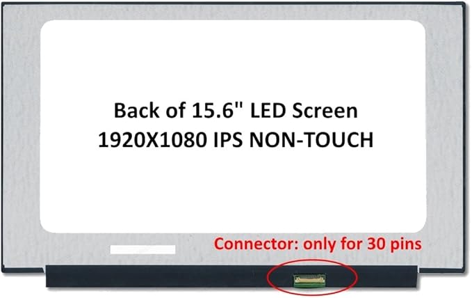 15.6" IPS FHD 1080P Matte Laptop LED LCD Replacement Screen/Panel Compatible with B156HAN02.1 B156HAN02.1 HW0A B156HAN02.1 HW1A (Non-Touch)