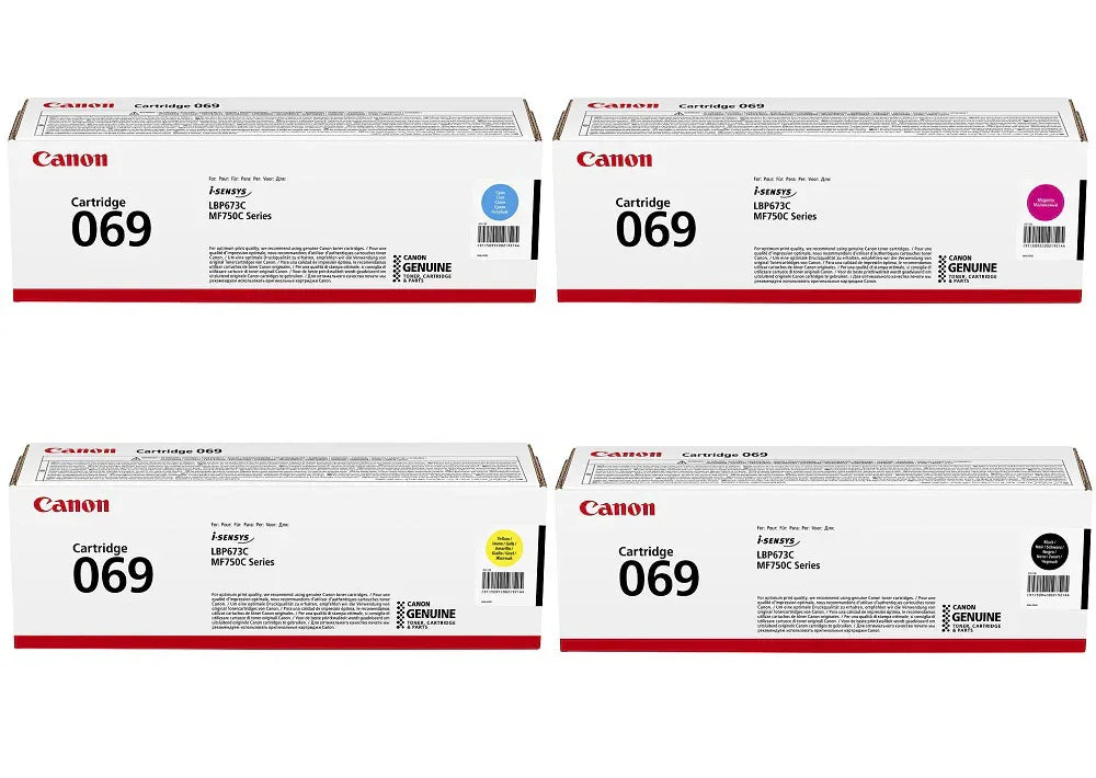 Canon 069 Toner Cartridge 4-Color Set for Canon LBP673 , MF752 , MF754 Printers - eBuy UAE