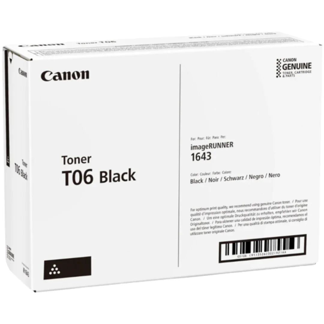 Canon T06 Black Toner Cartridge for Canon Image Runner 1643 - eBuy UAE