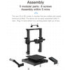 CREALITY CR-6 SE 350W Intelligent Leveling-free DIY 3D Printer, Print Size : 23.5 x 23.5 x 25cm, EU Plug, CR-6 SE