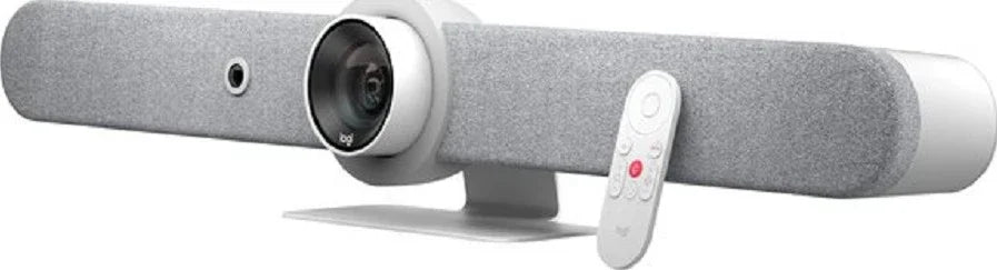 Logitech Rally Bar Mini All-in-One Webcam, Video Bar for Medium Rooms, Up to 4k Display Resolution,White | 960-001352 - eBuy UAE