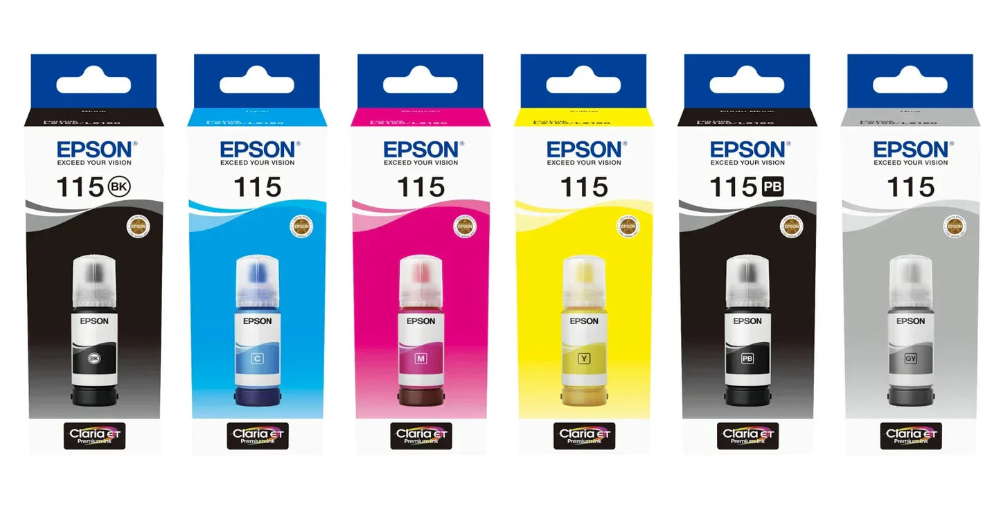Epson 115 ink set for Epson L8160, L8180 printers - eBuy UAE