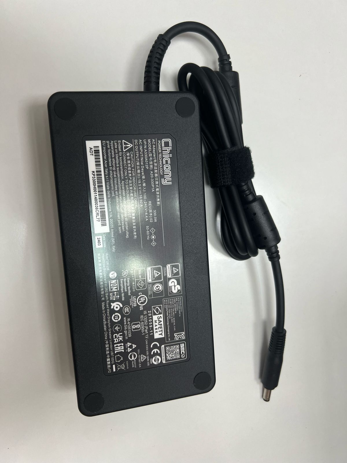 330W AC Adapter Charger For ACER Nitro 5 AN515-58-73V6 AN515-58-700B 19.5V 16.9A