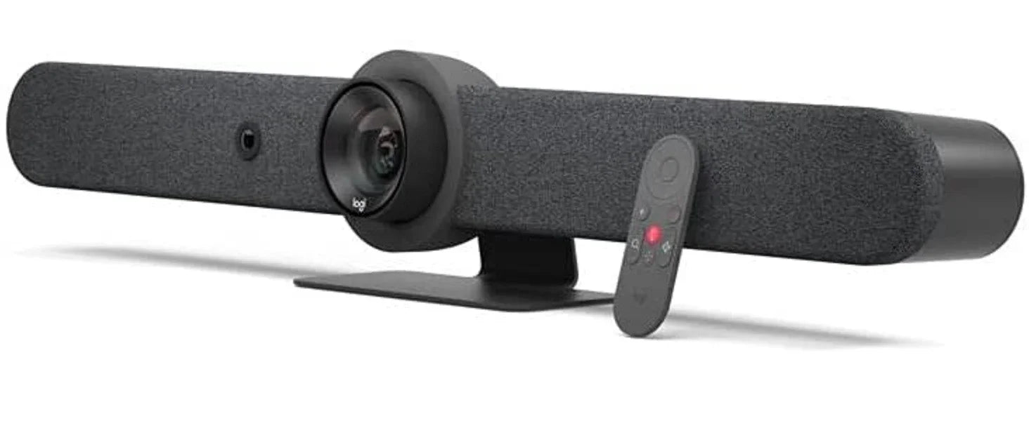 Logitech Rally Bar Mini All-in-One Webcam, Video Bar for Medium Rooms, Up to 4k Display Resolution,White | 960-001352 - eBuy UAE