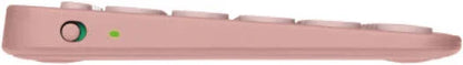 Logitech Pebble Keys 2 K380s Keyboard, Bluetooth 5.1 Connectivity, Up to 3 Multi-Device Pairing, Customizable Fn Shortcut Keys, 2x AAA Battery, English Layout, On / Off Button, Rose - eBuy UAE