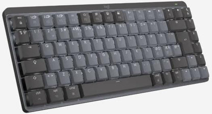 Logitech MX Mechanical Mini Wireless Illuminated Keyboard, Connect via Bluetooth, 10m Range, Hand Proximity Sensor, Battery Indication, USB Receiver, English Layout, Graphite Tactile | 920-010780 - eBuy UAE