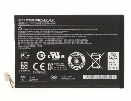 AP12D8K 1ICP4/83/103-2 Acer Iconia W511, Iconia W510-27602G03iss Laptop Battery - eBuy UAE