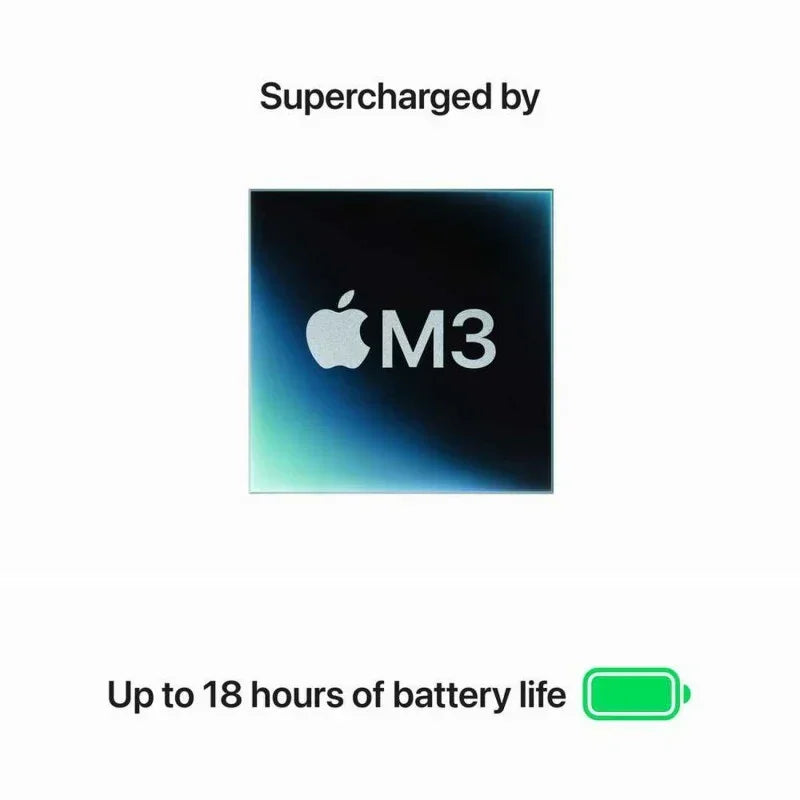 Apple Macbook Air 15 inch, M3 chip with 8-core CPU and 10-core GPU, 8GB RAM, 256 GB SSD, Starlight, English MRYR3 1 Year Warranty - eBuy UAE