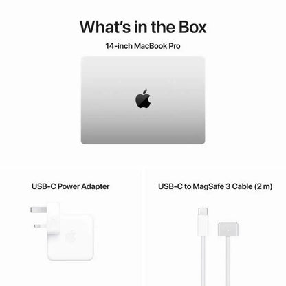 Apple MacBook Pro Laptop 16.2 Inch Liquid Retina XDR Display, M3 Pro chip with 12 core CPU, 18 core GPU, 18GB Unified Memory, 512GB SSD, Silver, MRW43 - eBuy UAE