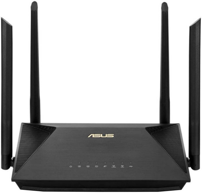 Asus AX1800 (RT-AX1800U) Dual Band WiFi 6 (802.11ax) Router supporting MU-MIMO and OFDMA technology, with AiProtection Classic network security powered by Trend Micro, compatible with ASUS AiMesh WiFi system - eBuy UAE