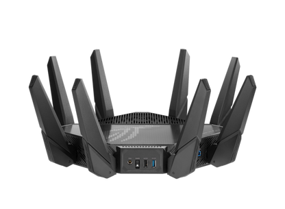 Asus ROG Rapture GT-AX11000 PRO Tri-Band WiFi 6 gaming router, 2.5G port, 10G port, enhanced hardware, Asus RangeBoost Plus, 5.9 GHz, Triple-level game acceleration - eBuy UAE