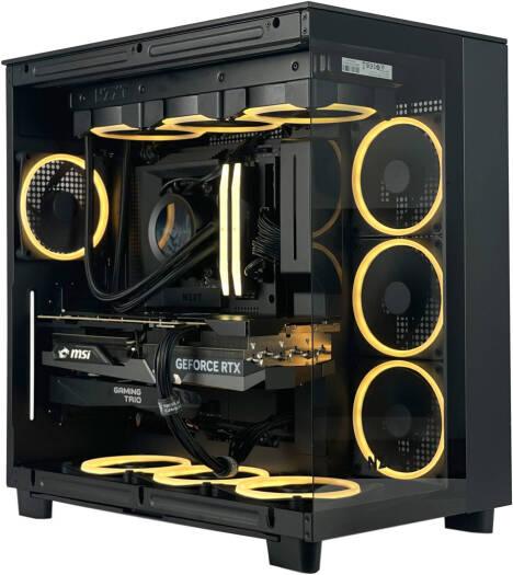 High-End Gaming PC - Intel Core i9-14900KF 24 Cores 32 Threads, NVIDIA RTX 5070 12GB, 32GB DDR5 RAM 6400MHz, 2TB SSD Gen 4, 750W PSU, 360mm Liquid Cooler, Wi-Fi + BT - eBuy UAE