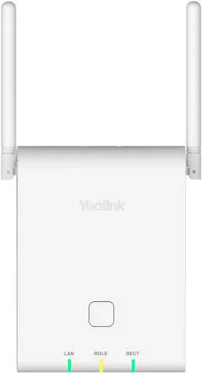 Yealink W90B DECT IP Multi-Cell Base Station, Support for up to 2500 DECT Calls, 60 Base Stations & 250 Handsets Support, Up to 250 SIP Accounts, White | W90B - eBuy UAE