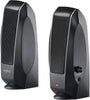 Logitech S120 2.0 Stereo Dua Speaker System, 4.4W Peak/2.2W RMS Power, Volume & Power Control Knob, Ultra-Affordable, Built-In Headphone Jack, Designed for Computer Use, Black | 980-000012
