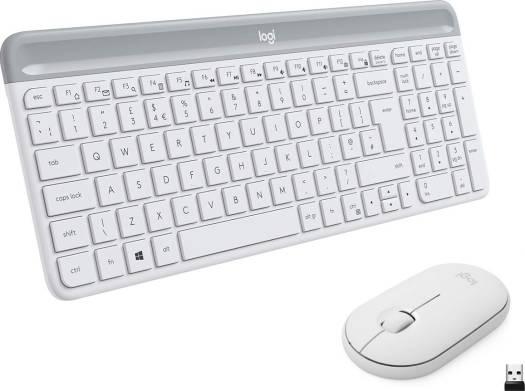 Logitech MK470 Slim Wireless Keyboard & Mouse Combo - White | 920-009205 - eBuy UAE