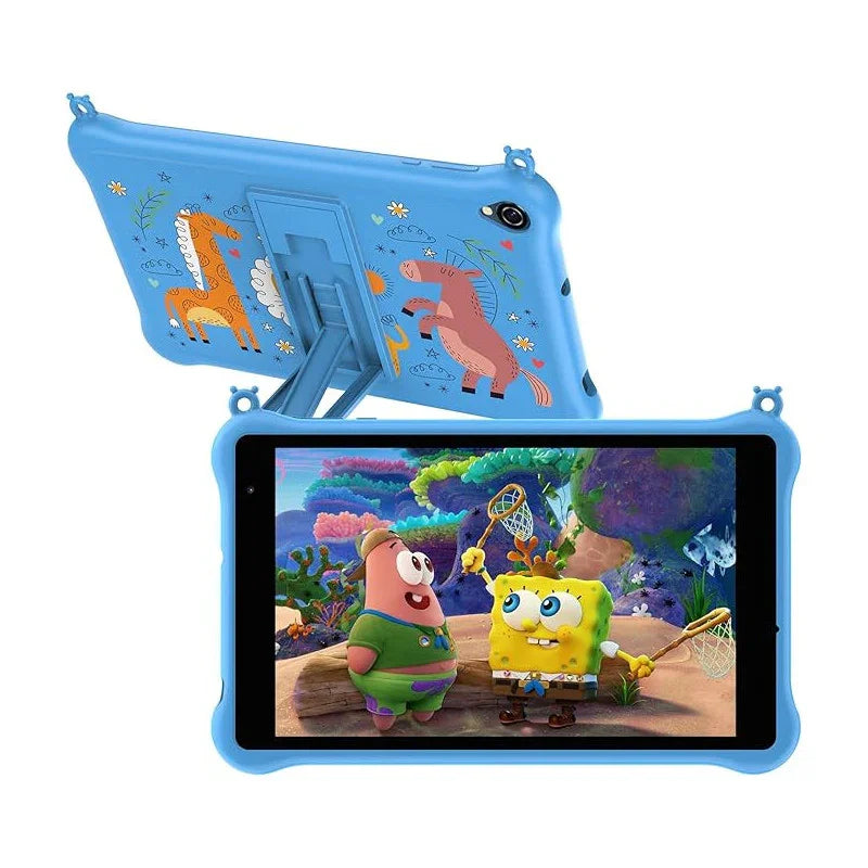 Blackview Tab5 Kids Tablet, Android 12 Tablet For Kids, 5Gb+ 64Gb/ 1Tb With Parental Control Mode, Bluetooth, Google Play, Wifi, Kid-Proof Case, 8 Inch Blue - eBuy UAE