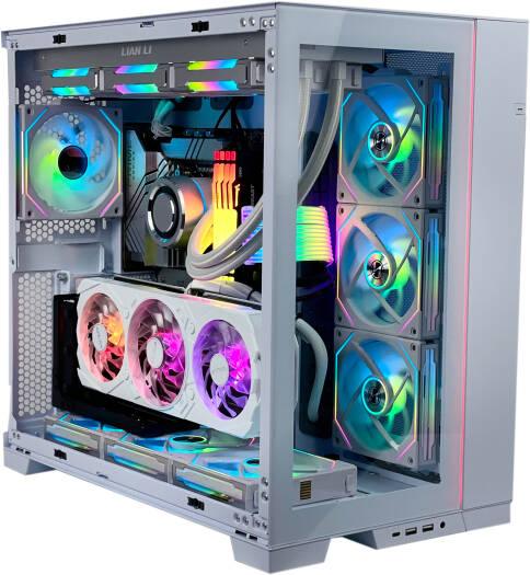 Winter White High-End Gaming PC - Intel Core i7-14700KF 20 Cores 28 Threads, NVIDIA RTX 5070 Ti 16GB, 64GB DDR5 RAM 5600MHz, 2TB SSD Gen 4, 850W Platinum PSU, 360mm Liquid Cooler, Wi-Fi + BT - eBuy UAE
