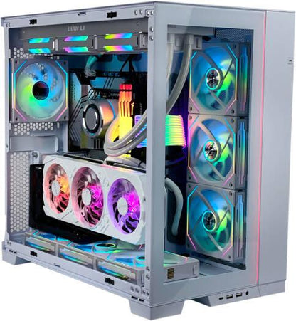 Winter White High-End Gaming PC - Intel Core i7-14700KF 20 Cores 28 Threads, NVIDIA RTX 5070 Ti 16GB, 64GB DDR5 RAM 5600MHz, 2TB SSD Gen 4, 850W Platinum PSU, 360mm Liquid Cooler, Wi-Fi + BT - eBuy UAE