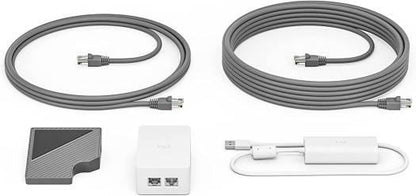 Logitech Cat5e Video Conferencing Accessory Kit, USB 2.0 Port, Compatible with Logitech Tap,100-240V Auto Switching Power Supply, Gray - White | 952-000019 - eBuy UAE