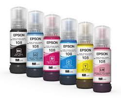 Epson 108 EcoTank Inks 6-Color set for Epson L18050 L8050 Printers - eBuy UAE