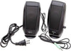 Logitech S120 2.0 Stereo Dua Speaker System, 4.4W Peak/2.2W RMS Power, Volume & Power Control Knob, Ultra-Affordable, Built-In Headphone Jack, Designed for Computer Use, Black | 980-000012