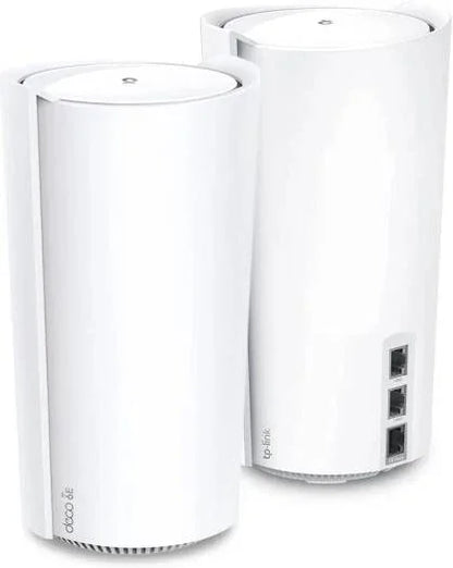 TP-Link Deco XE200 AXE11000 Whole Home Mesh Wi-Fi 6E System, Tri-Band Wi-Fi, Gigabit Ports, AI-Driven Mesh, Cover up to 6,500 ft, Connect up to 200 Devices, HomeShield, (2-Pack) | Deco XE200 - eBuy UAE