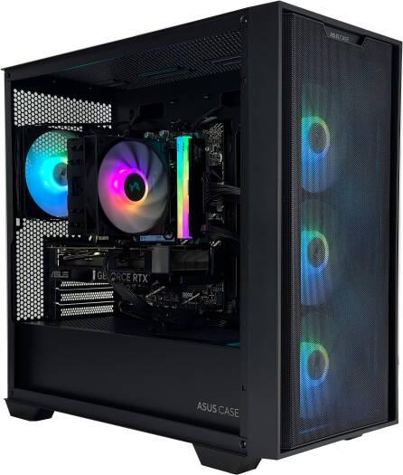 POWERMICRO Gaming PC With RTX 4060 - AMD Ryzen 5 8400F 6 Cores 12 Threads, ASUS NVIDIA RTX 4060 8GB, 32GB DDR5 RAM 6000MHz, 1TB SSD Gen 4, 650W 80 PLUS PSU, Tower CPU Cooler, Windows 11 Pro - eBuy UAE