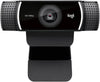 Logitech C922 Pro Stream Full HD Webcam, Built-In Dual-Mic Stereo Sound, Auto-Light Correction, Hyperfast Frame Rate, 78° Diagonal FOV, Autofocus, Black | 960-001088 / 960-001089 / 960-001087